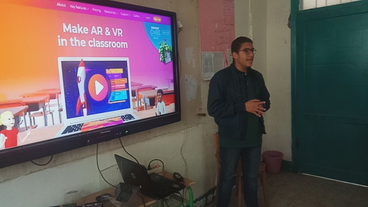 LameesGouda's tweet photo. My student @CoSpaces_Edu Ambassadors Marawan & Nadeen presented a new workshop today ๐ช๐ฌ
ุงูุทูุงุจ ุงูุณูุฑุงุก ูู
ููุน ููุณุจูุณ ููุฏู
ูู ูุฑุดุฉ ุนู
ู ุทูุงุจูุฉ ุงูููู
@MarawanMohammad @NadeenAmgad8 @TeacherPrize @MergeVR @Franklin_IRL @Steph_Lyons_ @mbzaward @SDG2030 #goalkeeper4 https://t.co/JRlgseMJAd