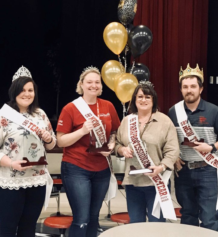 MrsBayHill's tweet photo. Congratulations to SHS Teacher's &amp; Para of the Year!

Teacher of the year, Alexis Anderson
New Teacher's of the year, Hali Hobbs &amp; Jonathon McNamara
Para of the year, Melanie Bratton
@SplendoraISD @SplendoraCTE https://t.co/pC05RJnVHE