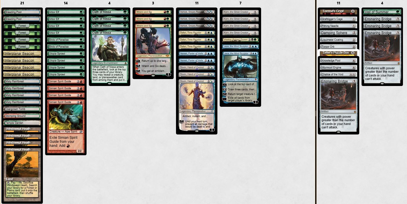 Aspiringspike On Twitter Seeing Other People Maindecking Ashiok In Modern I Wanted To Return To My Old Superfriends Prison Deck Losing Mycosynth Lattice Hurt The Deck A Lot But We Can Still