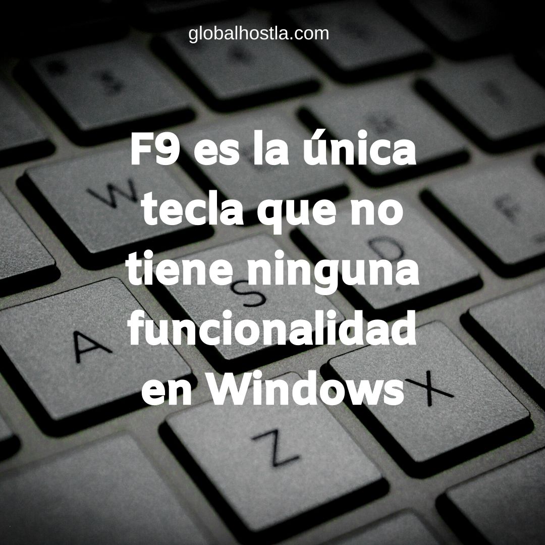 globalhostca's tweet photo. Las functions keys del teclado tienen su utilidad, a pesar de que no todo el mundo sabe muy bien para qué sirve cada una.
Curiosamente la techa F9 es la única tecla que no tiene ninguna funcionalidad en Windows
#Curiosidades #Tips #FelizMartes #GlobalHost #Tecnologia #18Feb https://t.co/vLo3pl4gzi