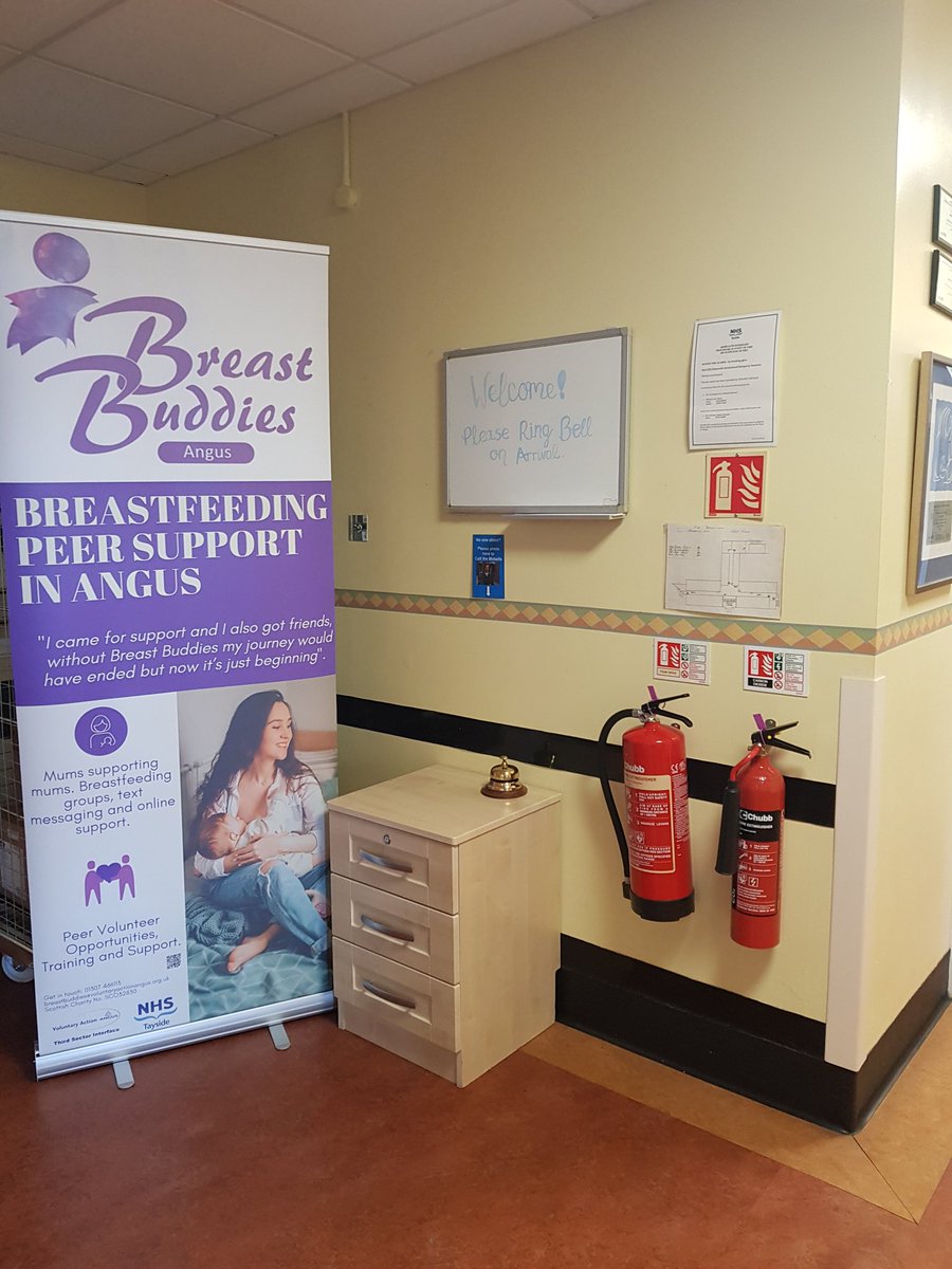 New banner up at Angus Birth Unit #peersupport #breastfeeding #nhstayside #birthinangus #breastfeedinginangus #mumsinangus