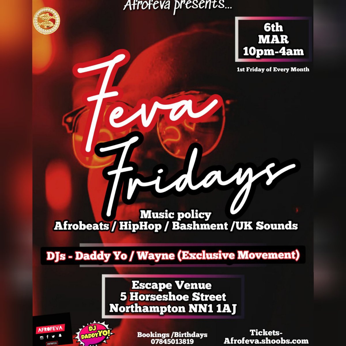#FevaFridays coming to #Northampton 💯💪🏾🔥