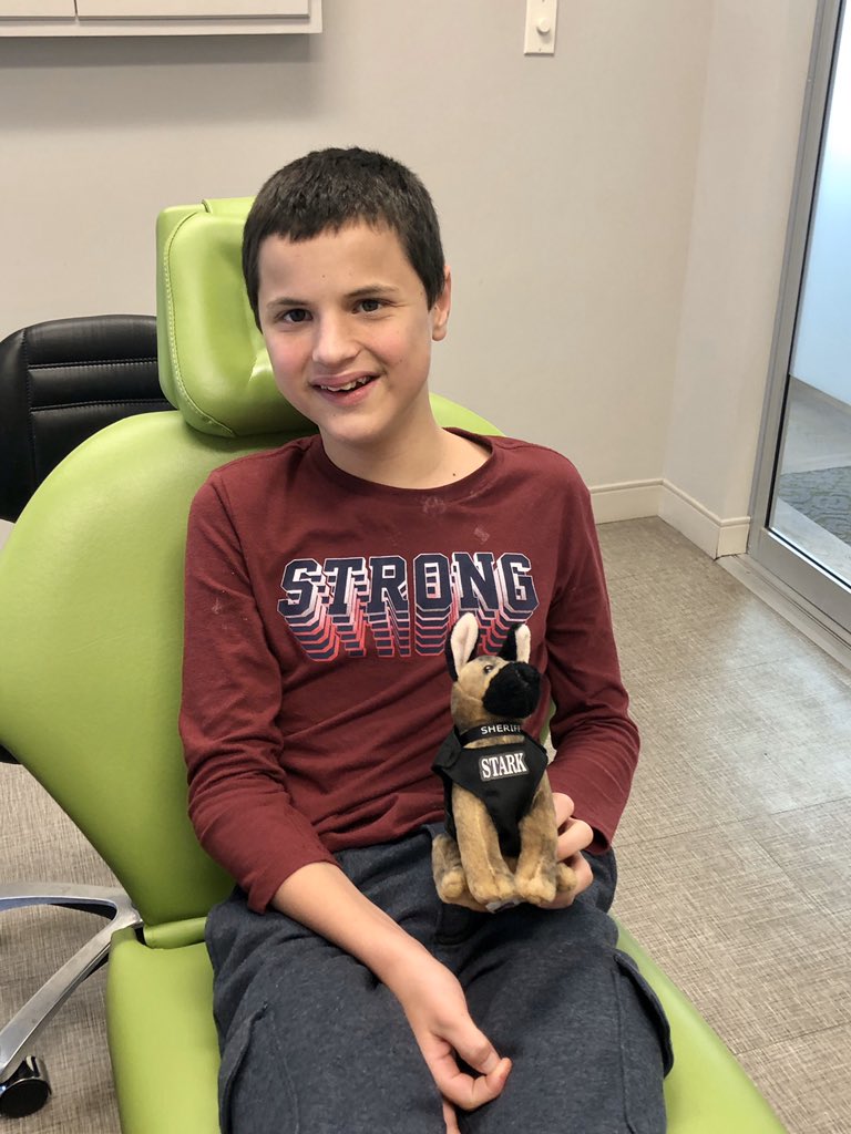 FlatCaleb's tweet photo. Prayers for this guy as he gets his braces today. He is so scared. 😬🙏🏻👮🏻‍♂️ https://t.co/v4c0Rq0cI7