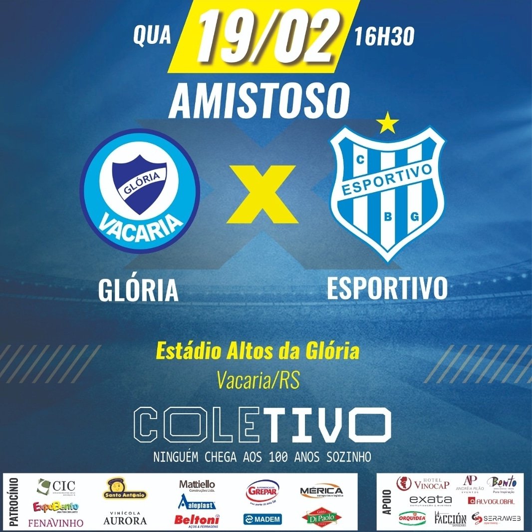 ClubeEsportivo's tweet photo. Nesta quarta-feira, o alviazul viaja até Vacaria para enfrentar o @gloriadevacaria, em mais um teste antes do início do segundo turno do Gauchão 2020, no dia 1º de março, diante do São Luiz, no Montanha dos Vinhedos!
#vamostivo #futebolgaúcho #preparação #alviazul https://t.co/htg61tSgM3