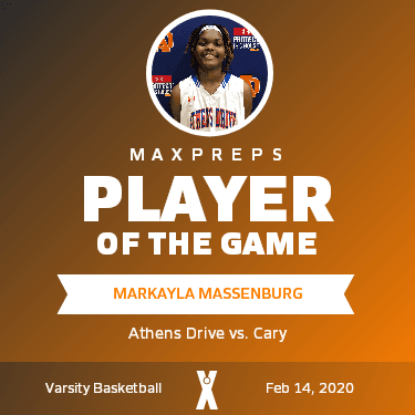 athensdrivewbb's tweet photo. 🏆 Back-to-Back Player of the Game: Markayla Massenburg 🏆

🔥 Markayla provided the team with excellent defensive efforts and energy for the last two games against Cary and Green Level. Keep it up Markayla!

🐆 ADWBB plays tomorrow in the semi-finals of the conference tournament https://t.co/1XEEkWRTRO