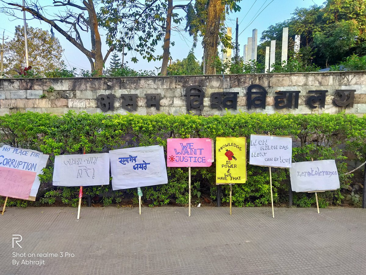 itz_abhro's tweet photo. Students Of Assam University Protesting Against Authority From 9 Days. Hunger Strike is Going On from 7 Days. But Authority Ignoring Us. Health Condition of Students are Deteriorating. We need Help.
@DrRPNishank
@himantabiswa @HRDMinistry
#JusticeForMilonDas https://t.co/sGYa6CuwpN