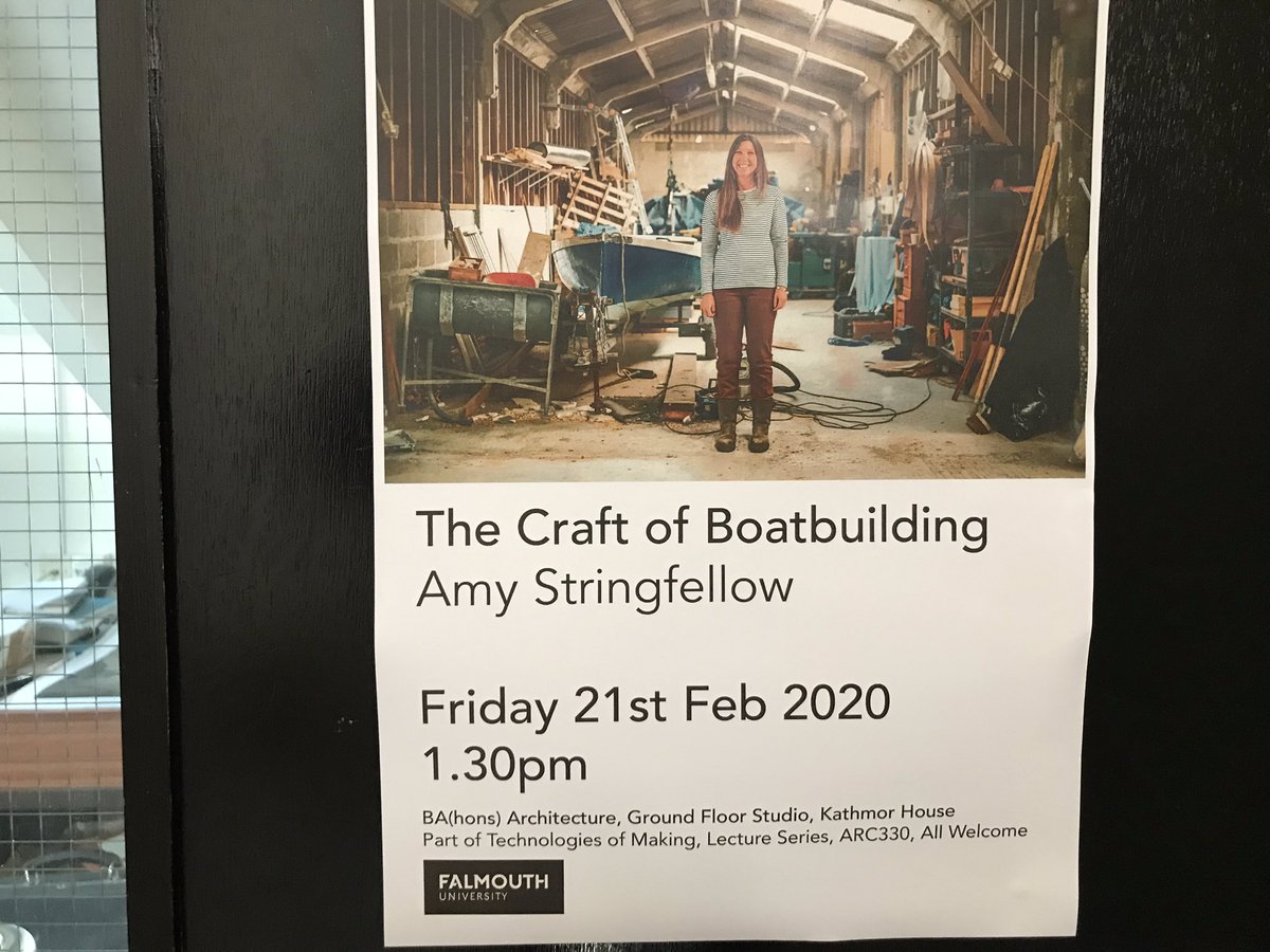KayakForecast's tweet photo. Absolutely no self interest was involved in inviting Amy in to talk about Boatbuilding with our students... https://t.co/7NyHP3hCke