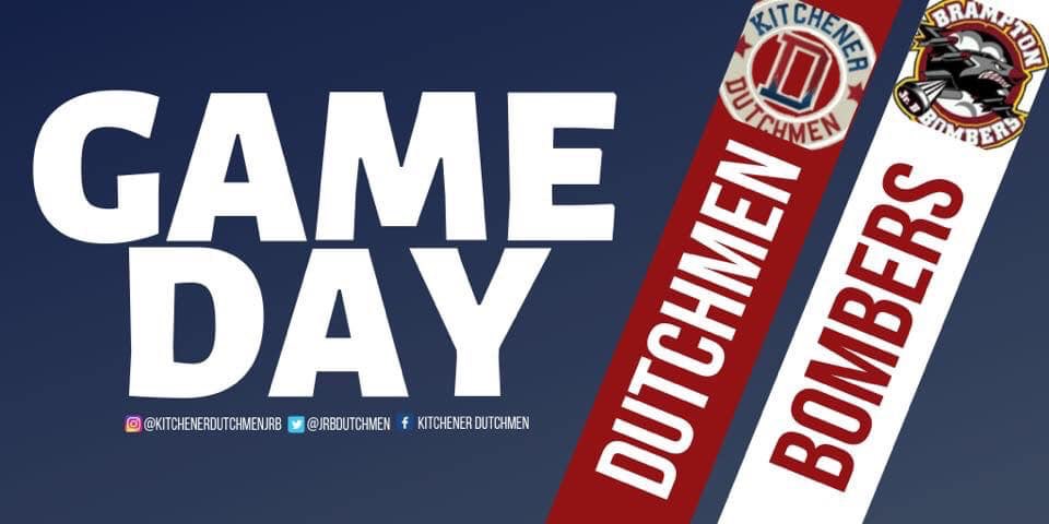 JrBDutchmen's tweet photo. It’s #GAMEDAY!
🆚 @BramptonBombers
📍 Kinsmen - The Aud
⏰ 7:00PM
📺 HockeyTV
#KitchenerDutchmen #GOJHL #GoDutchiesGo https://t.co/EifKvNIPgp