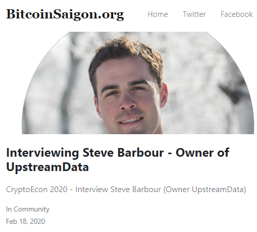 BitcoinSaigon's tweet photo. A week to go until #Cryptoecon2020 !

@SGBarbour of @UpstreamDataInc  is one of the pioneers in utilizing #Bitcoin-mining to harvest excess energy from the traditional energy production sector.

Read more about his groundbreaking work in our interview:

https://t.co/MNqFDXKekV https://t.co/stLGi984wr