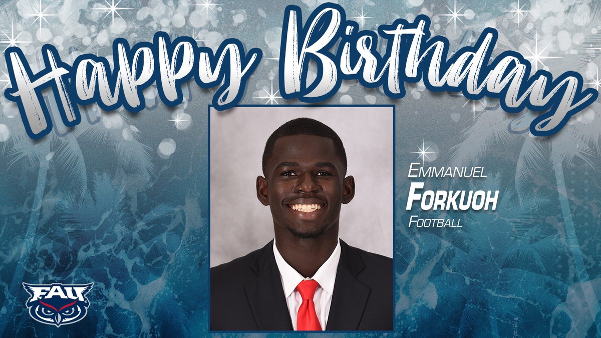 FAUFootball's tweet photo. HAPPY BIRTHDAY 🎂 | Great way to start your college career, with a @ConferenceUSA 🏆 and @BocaBowl. https://t.co/U5DBYwDUlP