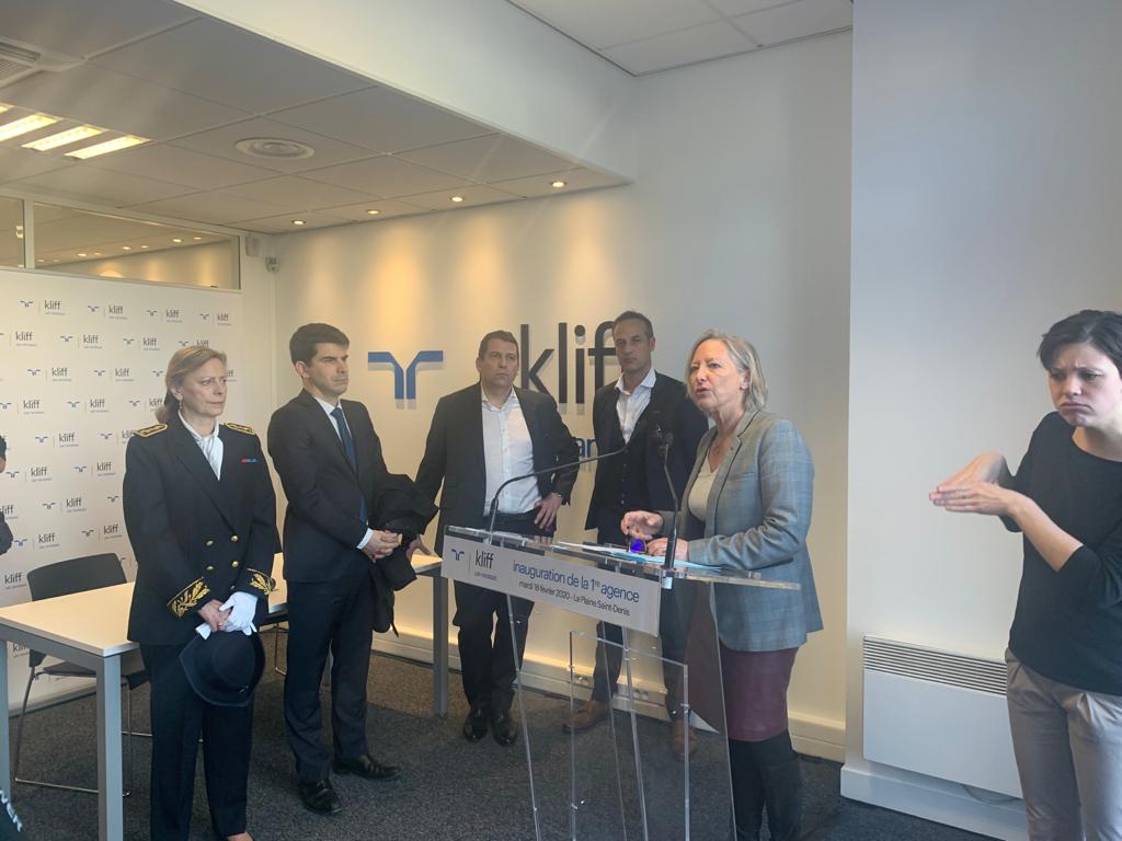 s_cluzel's tweet photo. Inauguration  de « Kliff 1 » 1ere agence d'entreprise adaptée de travail temporaire pour travailleurs handicapés. Coopération exemplaire de @randstad_france, leader mondial en RH et @FastroadFrance, 1ère entreprise adaptée de transport. #osonslemploi @UNEA_France @murielpenicaud https://t.co/gFjAoOs9ET