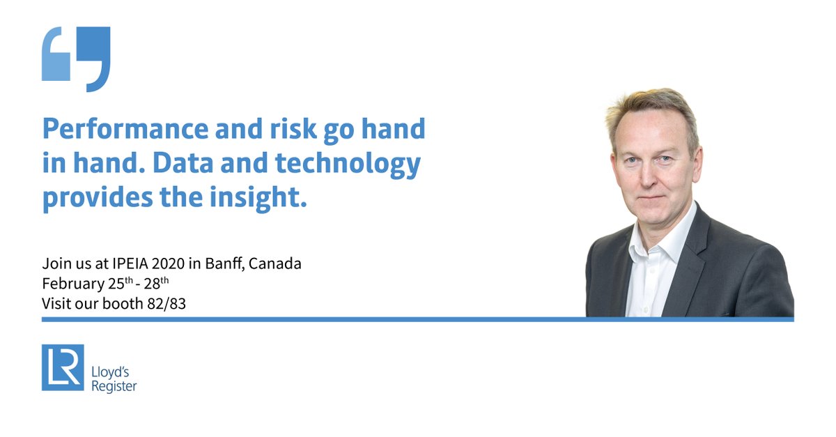 lloydsregister's tweet photo. Digital technology can help you harness data to increase asset performance and achieve cost savings. Hear David Clark, LR’s Group Energy Director deliver his keynote  speech giving his insight on how data and technology provide insight. #IPEIA2020 https://t.co/g8500flGcW https://t.co/76gIQYkLw6