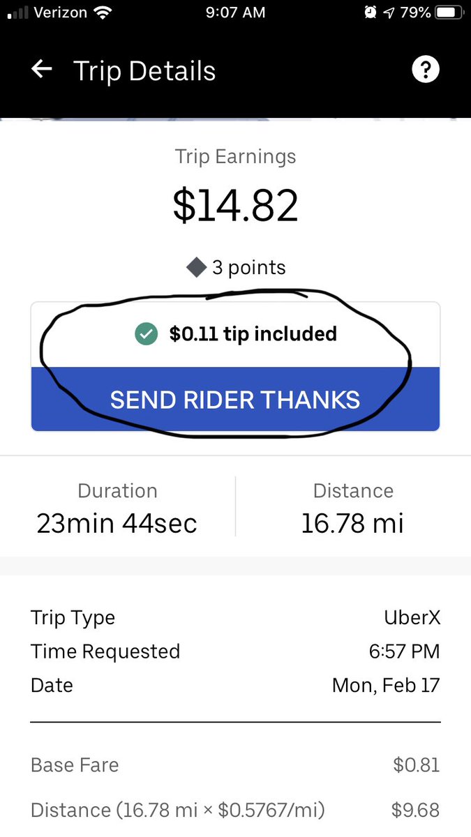 809to407's tweet photo. I don’t believe I will send thanks to that rider #tipuber https://t.co/ny8EyAR6Yz