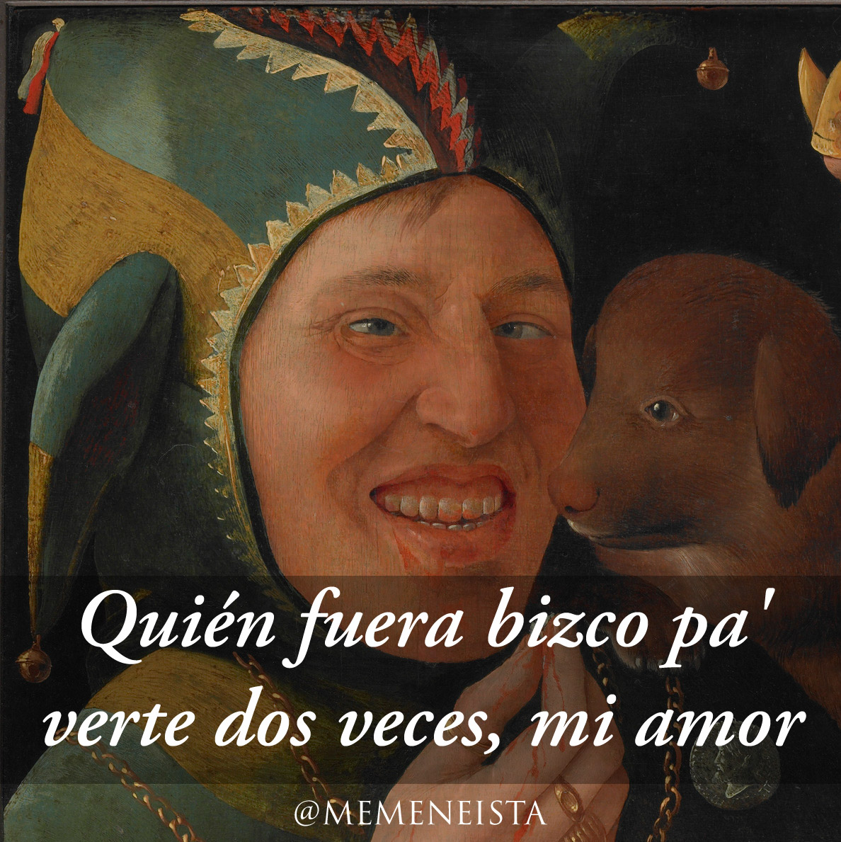 memeneista's tweet photo. 📜Título: The Jester
👨‍🎨Autor: Marx Reichlich 🇦🇹
🕰Año: 1519-20
🏛Ubicación: Galería de Arte de la Universidad de Yale 🇺🇸

 #artmemes #memeart #memesinspanish #memesespañol #memeneista #memesart https://t.co/m6VbxU29s5