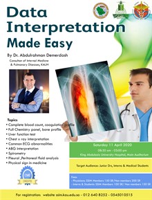 SSIM_KAU's tweet photo. Data Interpretation Made Easy
Saturday 11 April 2020
Limited Seats
https://t.co/93ryW5WcBs
#med19 #med439 #imed18 #imed19 #imed20 #imed21 https://t.co/8ozrk9gcB9