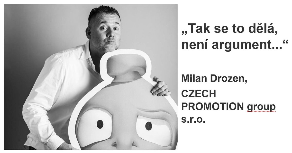 SuccessCZ's tweet photo. Jeden ze čtyř speakrů na březnovém Exec Clubu bude i Milan Drozen,  zakladatel komunikační agentury CZECH PROMOTION group s.r.o. 
Vystoupí s příspěvkem s názvem „Tak se to dělá, není argument… “.
Nenechte si tuto skvělou akci ujít a přihlaste se na https://t.co/w3RNKHrrsm https://t.co/vsZ75s61lz