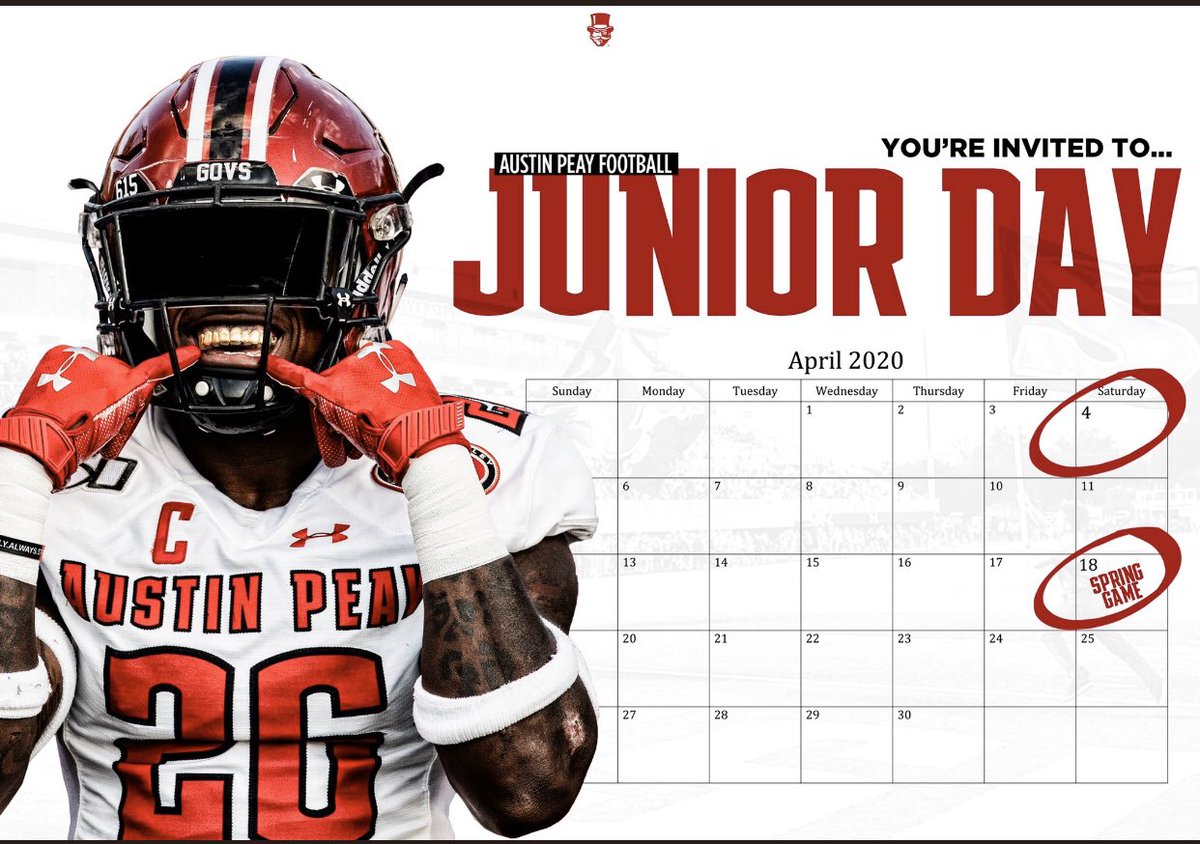 cariun4's tweet photo. Blessed to be invited to @austinpeay @sgrubbsAP 🔴⚪️ https://t.co/dQ3i3iHoRq