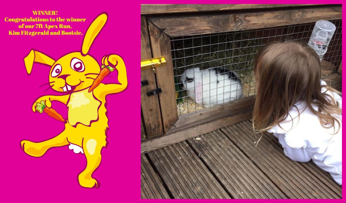 scratchnnewton's tweet photo. Congratulations to Kim Fitzgerald and Bootsie the winner of our 7ft Apex Run
Send us your shipping details and we will send out your Run! 🐰 #winner #bunnies #rabbits #cute #love #competition https://t.co/bK7SCJDZQB