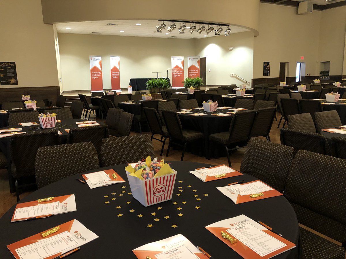 Allison_Pollan's tweet photo. The stage is set for today’s @UTHEastTexas Leadership Conference! https://t.co/9tX5odjnnr