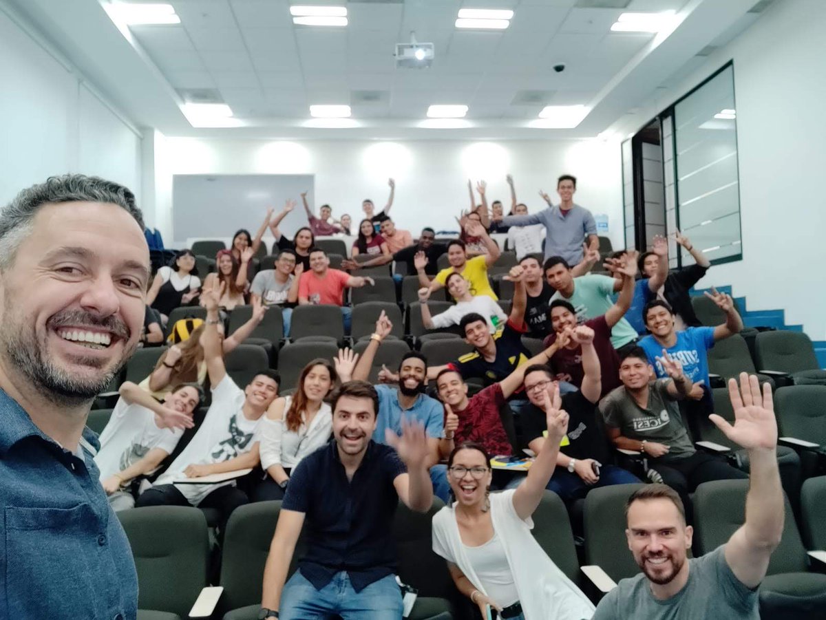 thisisqubika's tweet photo. Our founders Ariel @aluduena, Conrado @MeTheGeek, and Martín @murtun, visited our office in Cali 🇨🇴 and gave several talks at universities. Thank you, @icesi, @UniJaveriana, @UnivalleCol, @USBCali and @HolbertonCOL for receiving us!
#software #developingimpact https://t.co/TXdqqv4Skx