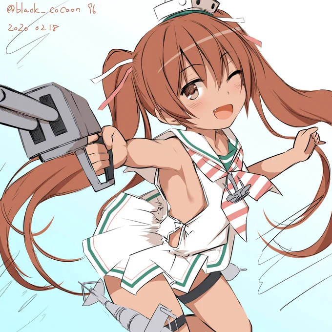 りべち…25分遅刻
#艦これ版深夜の真剣お絵描き60分一本勝負
#艦これ版真剣お絵描き60分一本勝負_20200218 