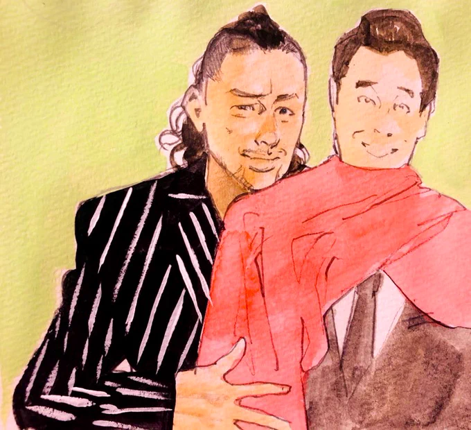 中邑真輔がいつでも中邑真輔でホッとする喃。#WWEfanart #WWE #shinsukenakamurawwe #yeahoh #中邑真輔 #njpwfanart 