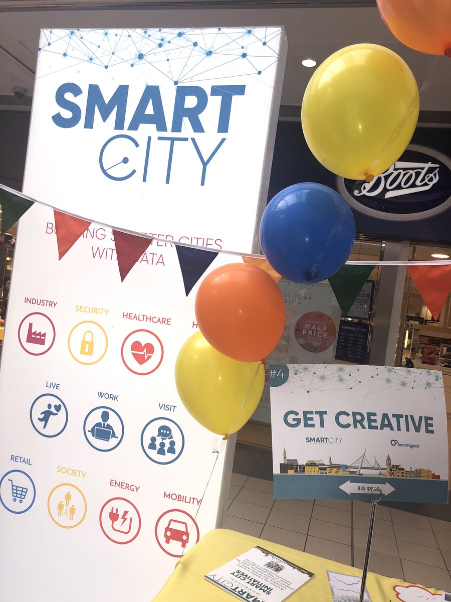 bitcni's tweet photo. Big thanks to our #smartcity business partners @AllstateNI, @LearningPool @alchemytechs for volunteering at the @niscifest #halftermfun #Connectivity #coding #smartideas https://t.co/5UVTEQx6an