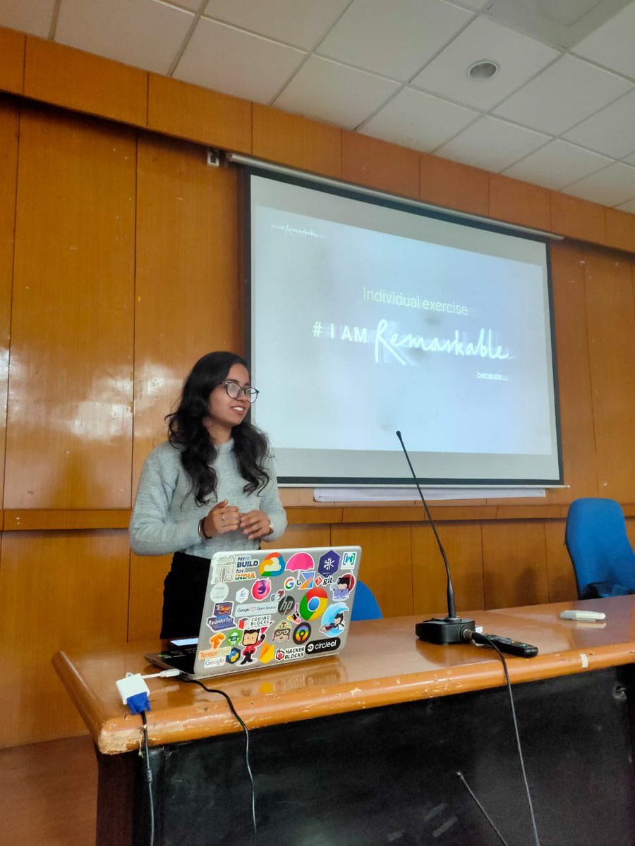 AmbikaA55's tweet image. Today I conducted #IamRemarkable workshop at CodeIn event organised by @Codechef_igdtuw @codechef @CodingBlocksIn
Stories were amazing✨♥️
#WomenInSTEM #womenintech #Inspiration #motivation