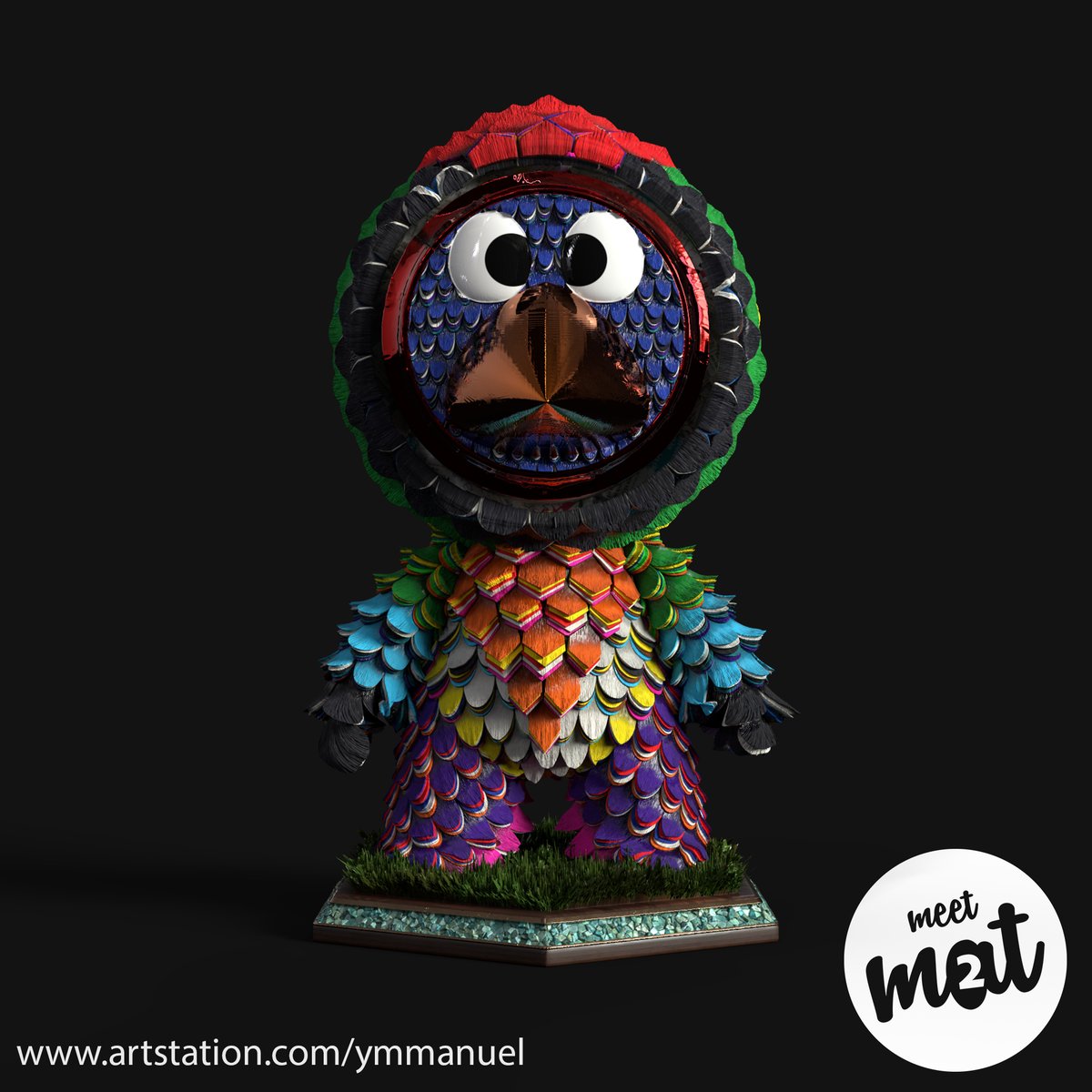 ymmanuel_who's tweet image. .@Substance3D another test of the piñata material this time I wanted to test layering, shapes and push displacement to the limits #MeetMat2 #SubstancePainter #SubstanceDesigner #Iray  @NVIDIACreators @wacom 

hi-res +more pics here:
artstation.com/artwork/8l88Pm