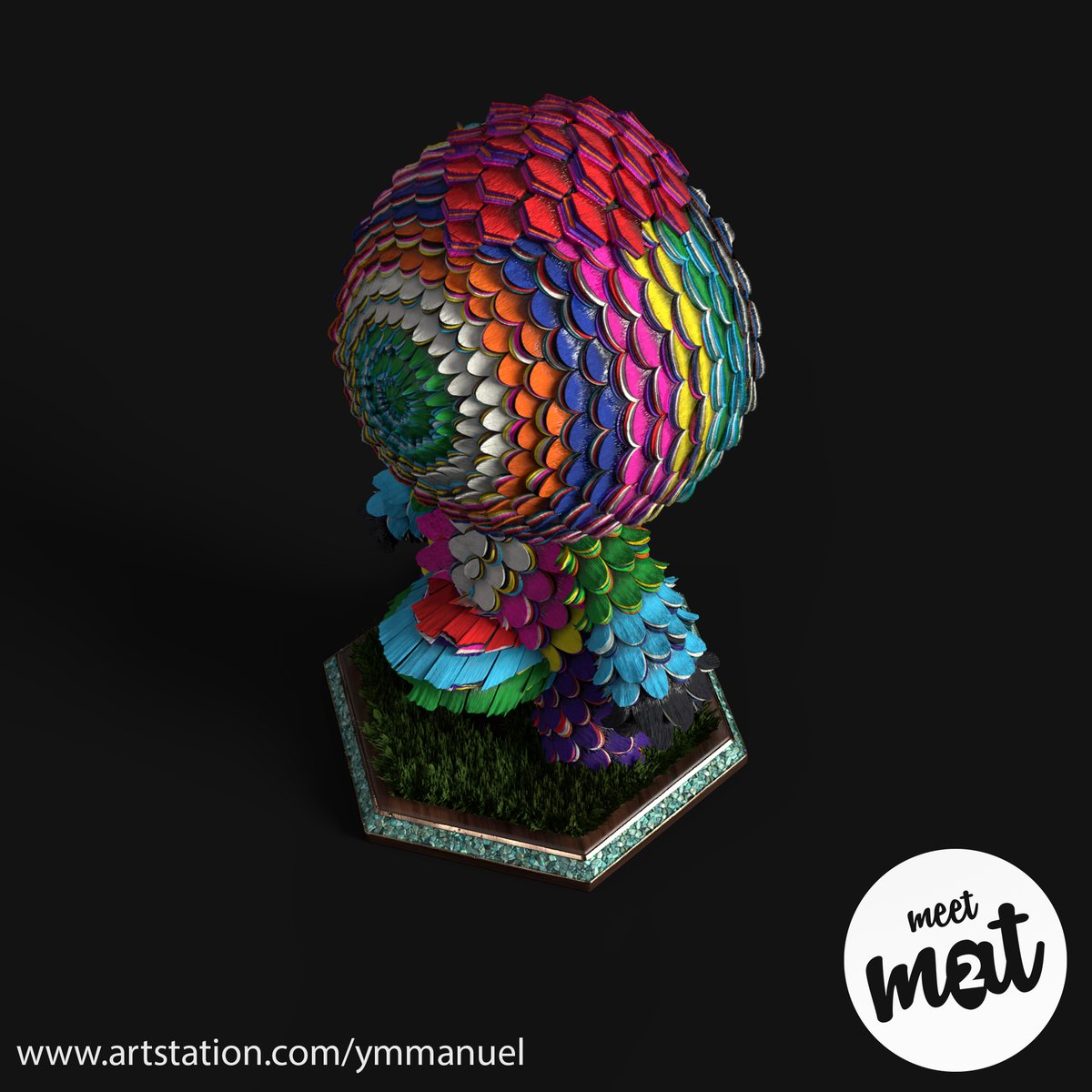 ymmanuel_who's tweet image. .@Substance3D another test of the piñata material this time I wanted to test layering, shapes and push displacement to the limits #MeetMat2 #SubstancePainter #SubstanceDesigner #Iray  @NVIDIACreators @wacom 

hi-res +more pics here:
artstation.com/artwork/8l88Pm