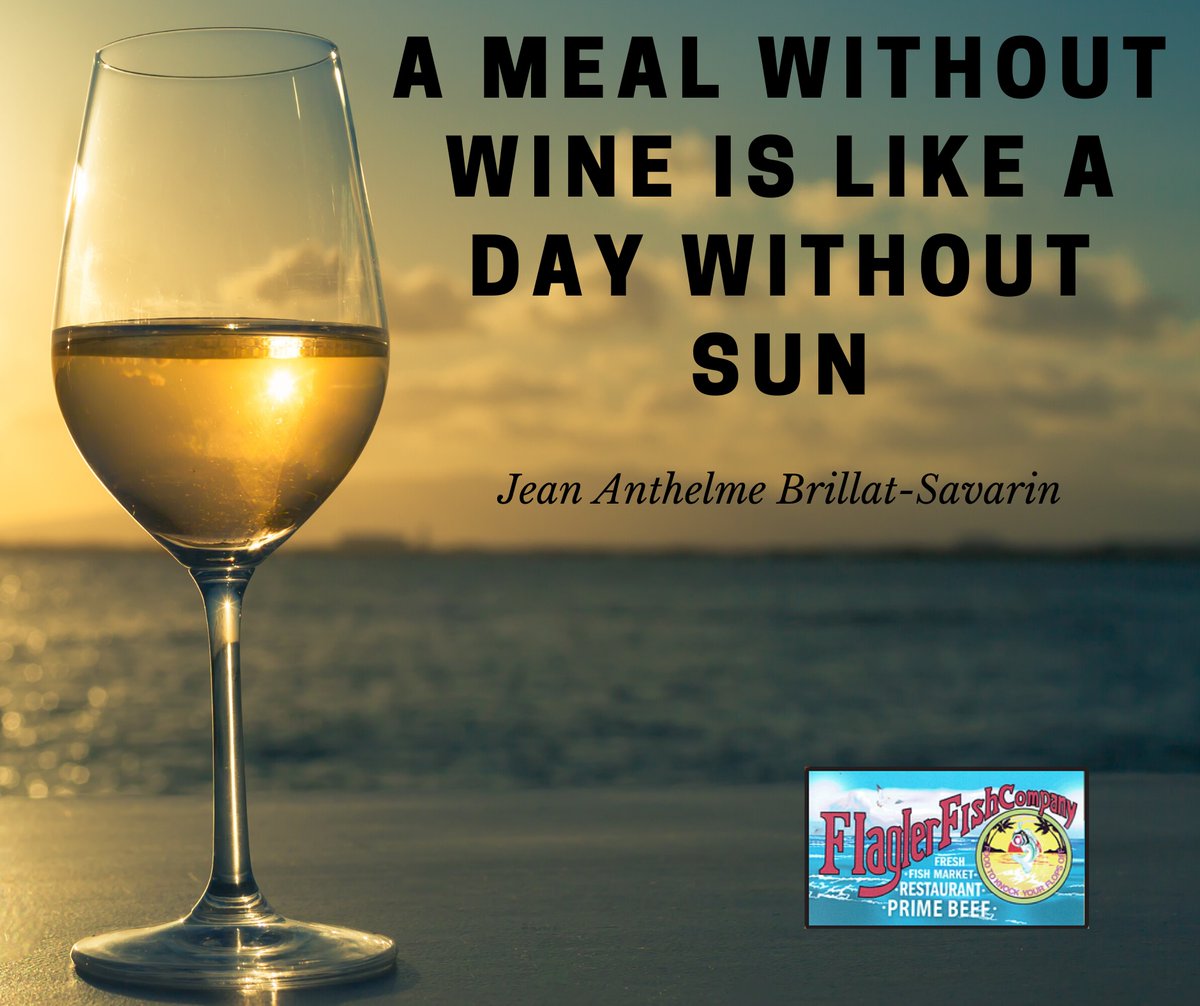 FlaglerFishCo's tweet photo. Enjoy your meal with a nice glass of wine to celebrate #DrinkWineDay #DrinkLocal #EatLocal #FlaglerFishCompany https://t.co/6PAIxspgIp
