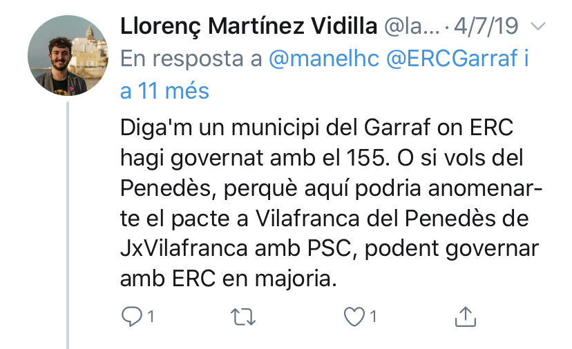 manelhc's tweet photo. Ho veieu, nois d'Esquerra, com pactar amb el @PSCSitges no és tan greu? Si, al final, és qüestió de bona voluntat. Ai, quines coses em vau dir fa un any! Considereu aquest tuit una proposta de pau i diàleg. SEMPRE! https://t.co/HptKeLNEEy