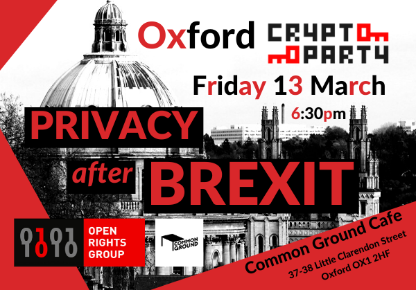 Join us on 13 March for the next Oxford CryptoParty! Check out our growing lineup, or better yet, email supporters@openrightsgroup.org with your own digital security workshop proposal. #privacy <a href="/CryptoPartyOX/">CryptoPartyOX</a>
cryptoparty.in/oxford