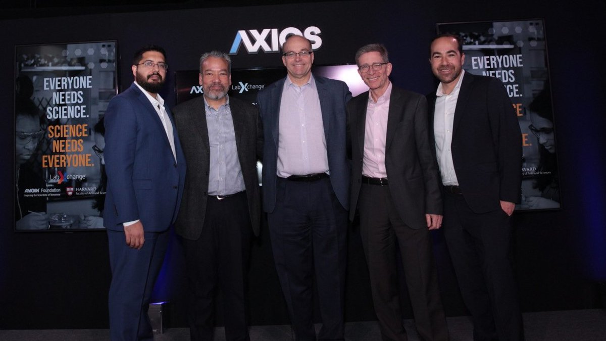 AmgenFoundation's tweet photo. @mikeallen @codonnel_carol @SmithsonianScie @SylviaAcevedo @girlscouts @NASA @cboldenjr @GretaThunberg That’s a wrap on #Axios360 this morning, live from DC. Thanks @Axios, @mikeallen & all the speakers for the insightful & inspiring conversation. We can’t say it enough: Everyone needs science. Science needs everyone. Learn about @labxchange here: https://t.co/nG8ZLK5j30 https://t.co/WVXjx2dIyy