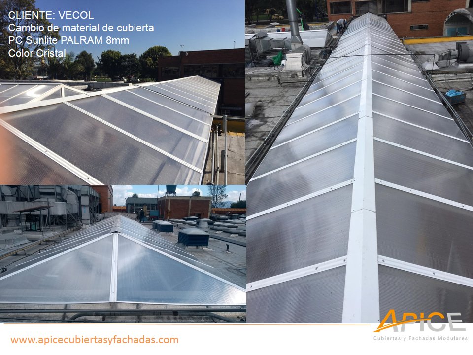 apicecubiertas's tweet photo. Cambio material de cubierta en #Vecol por PALRAM SUNLITE 8mm Color Cristal https://t.co/NOTVHLw3QC #renovacion #policarbonato #cambios #calidad #arquitectura https://t.co/L4HrRun0RZ