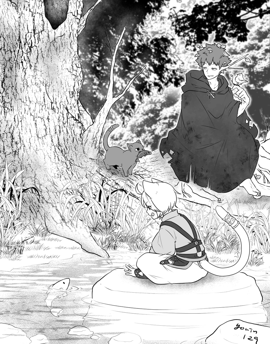 【異世界ネコ歩き】賢者の根元にて 
