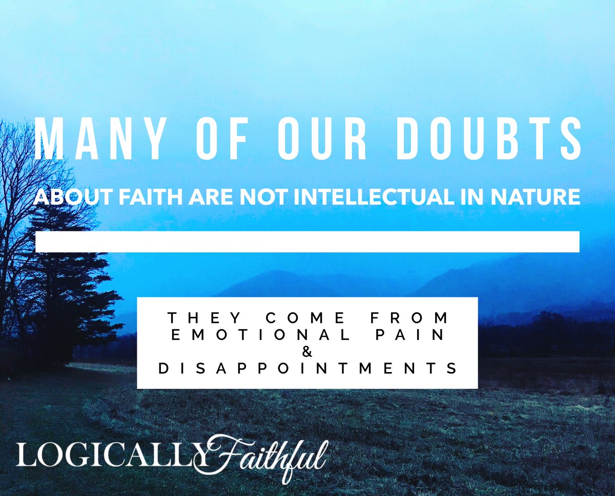 socratricknight's tweet image. Christian “de-conversion” stories are very common now. A common factor is doubt. But, not all doubts are intellectual. Many doubts arise from emotional pain or disappointment ow.ly/1D5d30qiFRo #LogicallyFaithful #DeConversion #doubt #faith #truth