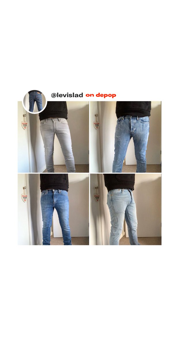 leeknowles78's tweet photo. Started selling on ⁦⁦@depop⁩ Jeans being uploaded to sell. Excellent quality #Levis #levis501 #levis510 #levis519 https://t.co/tr72s8zECd
