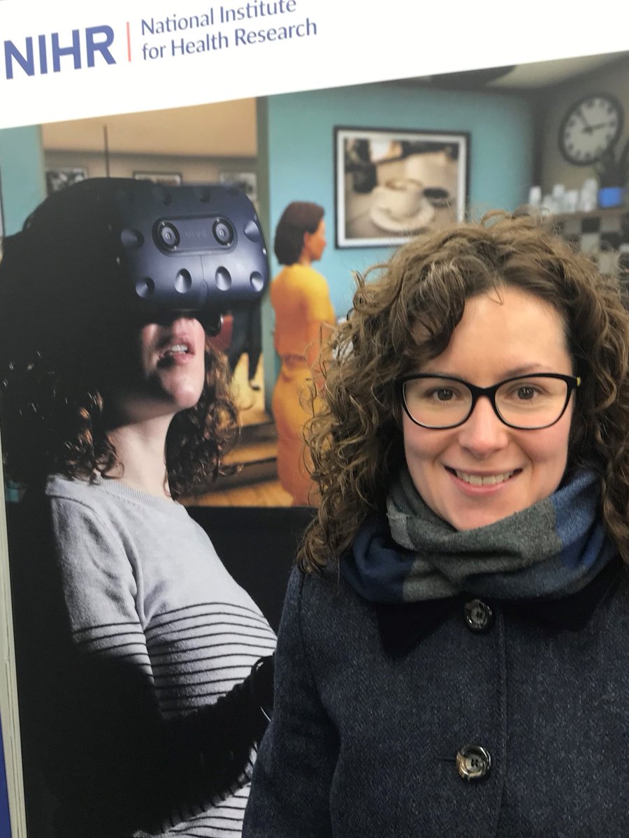 our @gameChangeVR project co-ordinator in reality and #virtualreality at the NIHR 'The Body Unlocked' photo exhibition