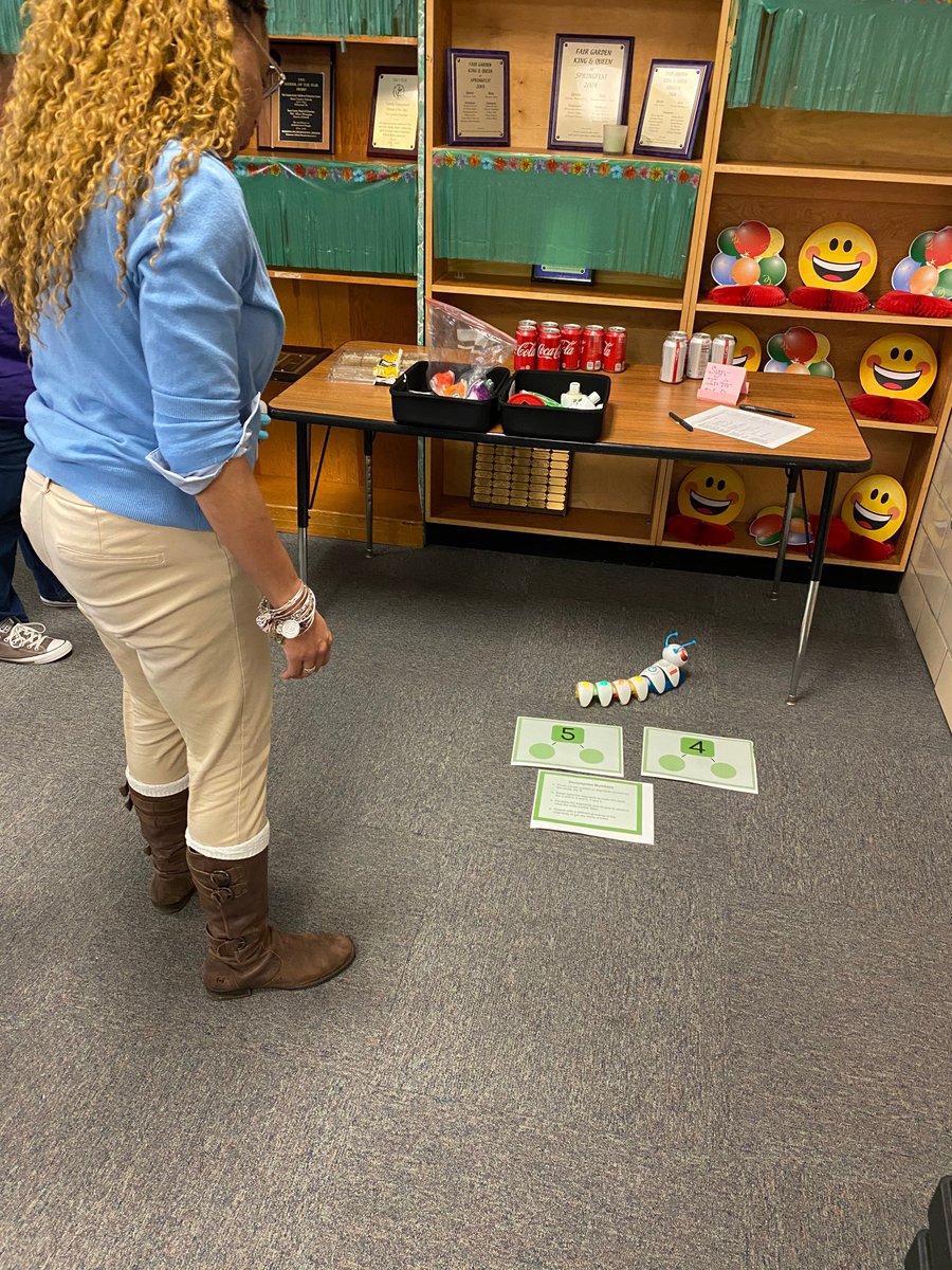 KCSCompSci's tweet image. Teachers of our youngest learners 
@fair_garden are coding with @FisherPrice #codeapillar #preschoolcoding
