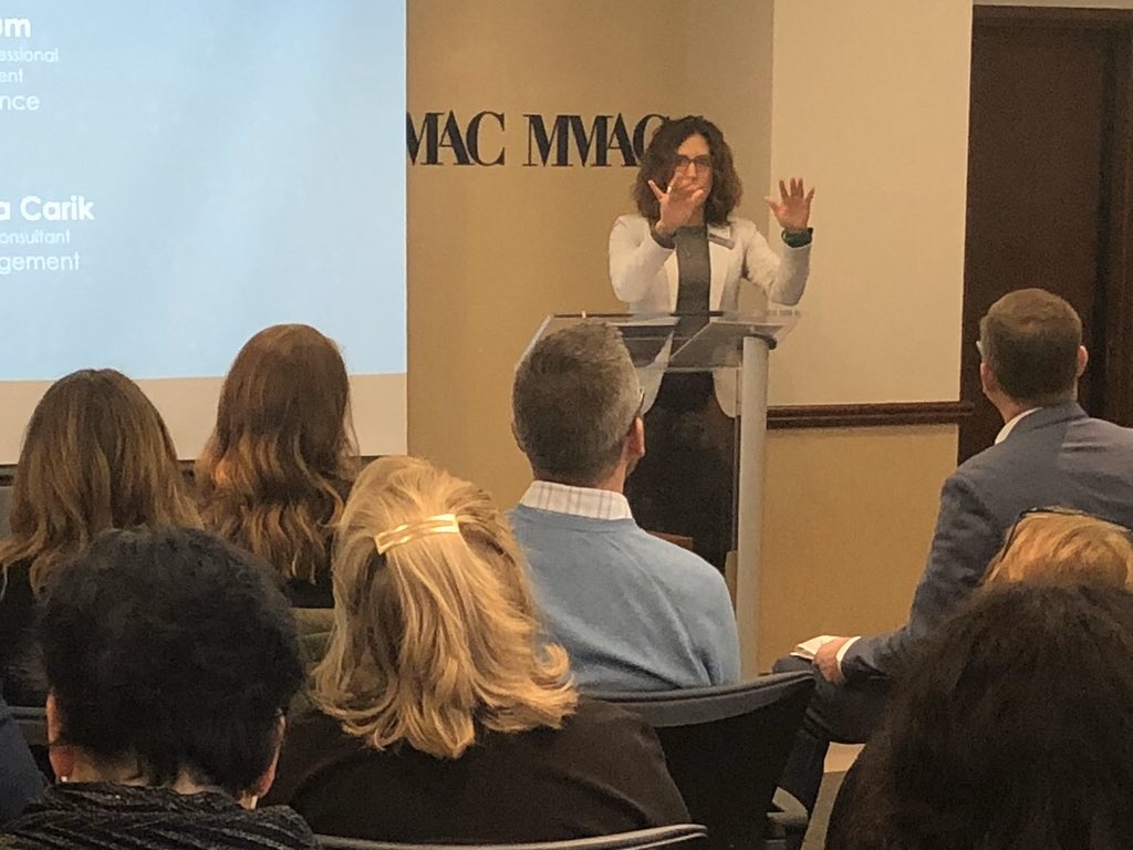 MMAC_Chamber's tweet photo. Nan Pum of @M3Insurance discusses how to recognize industry changes and help high-performing employees stay current. 

MMAC’s new Talent Matters series can help your business with talent development. More events coming soon! @MKE7talent @sewi_atd 
#talentdevelopment #MKE https://t.co/zIIApbFOD0