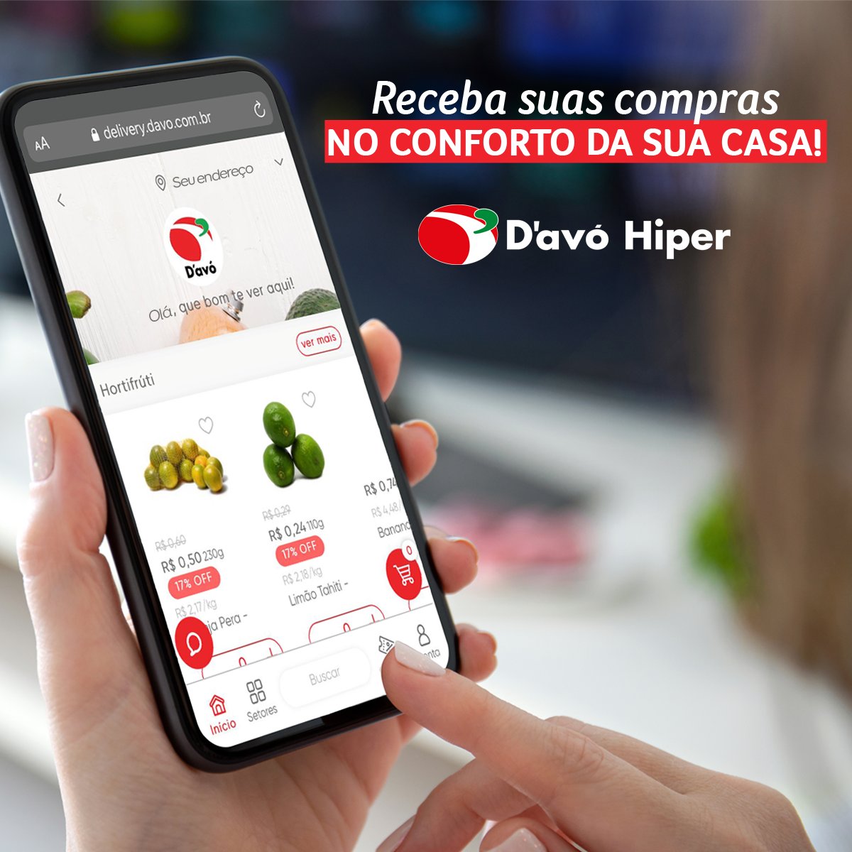 grupodavo's tweet photo. Está sem tempo para ir ao D'avó mas mesmo assim precisa fazer a sua compra? 🤔

Acesse já: https://t.co/cVeGyyLfYS e compre com o mesmo preço da loja com a comodidade de receber em casa pelo Delivery D'avó! 📲🛒🏠😁

*Preços dos produtos na imagem meramente ilustrativo. https://t.co/QGByvsRMqJ