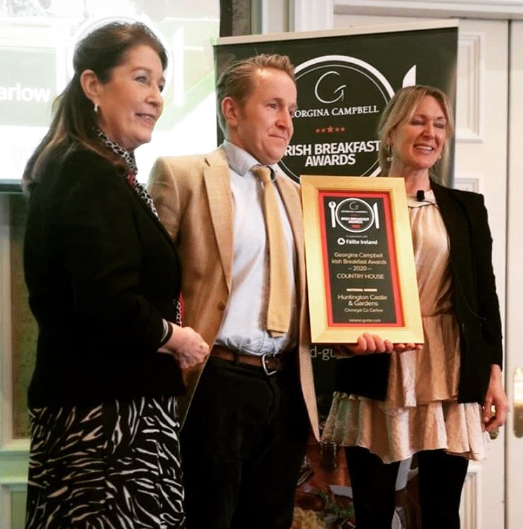 carlowtourism's tweet photo. Congrats to Alex &amp; Clare Durdin-Robertson of @HuntingtonCastl Clonegal Co. #Carlow for winning The Georgina Campbell Best Breakfast in a Country House Award 2020 
Details: https://t.co/G1aAPJ2PDU
#carlowtourism
@ancienteastIRL @TourismIreland
@discoverirl
@CarlowLEO @Carlow_Co_Co https://t.co/xiRhixEysG