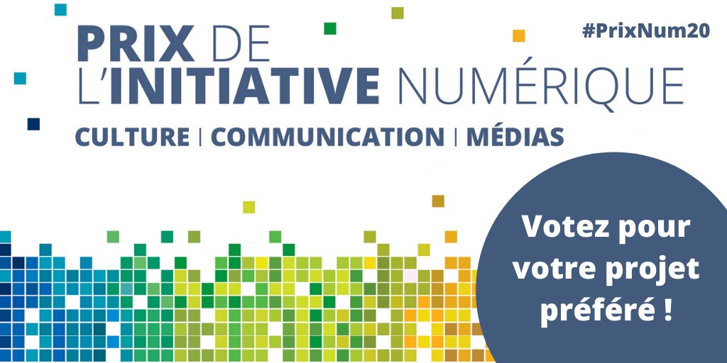 #PrixNum20
🗳 Découvrez tous les projets en lice pour le Prix de l’Initiative Numérique et votez pour élire le vainqueur du Prix Coup de ❤️ du Public !
👉 prixnumeriqueaudiens.fr/home.html