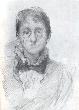 Sarah Purser. Artist, patron & businesswoman. 1848-1943. Born Dún Laoghaire. Educated in Switzerland,  @NCAD_Dublin & Paris! Father had to move to US so Sarah sold paintings for money! Founded stained glass company; exported to churches all over world! Helped start  @TheHughLane!