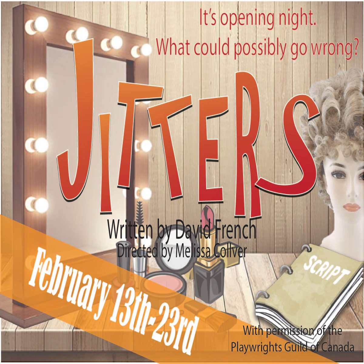 Only 4 more chances to catch Jitters at SLT!
Show times this Thursday, Friday and Saturday at 8pm, and Sunday at 2pm!
For tickets contact our box office!
simcoelittletheatre.org or call 519-426-7620