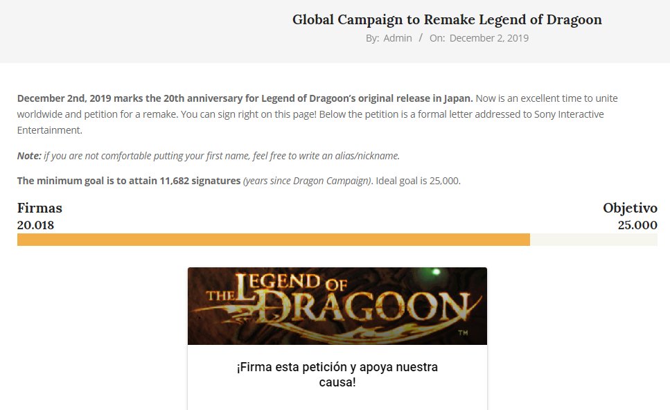 LoDSpain's tweet photo. 😱¡Hemos superado la barrera de las 20.000 firmas!😱
Si aún no has firmado, visita el siguiente enlace. Muchas gracias a todos/as por apoyar la campaña. ¡Por favor comparte!🙂#LegendofDragoon #LoDremake
https://t.co/s348IR43UM https://t.co/RHhBcwUSPj