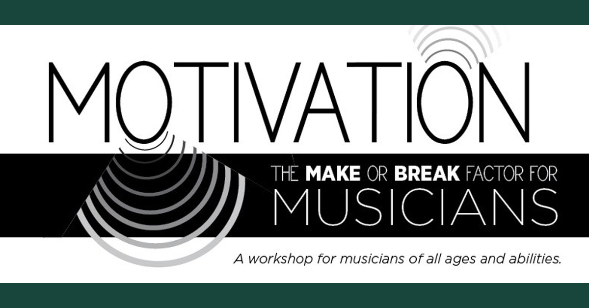 Do you know what does or does not motivate you as a musician? Attend this interactive workshop to discover the tools that can hack into and boost your own motivation engine. Learn more at cms.msu.edu/el/events/musi… #motivationformusicians #musicianswellness #musicforall