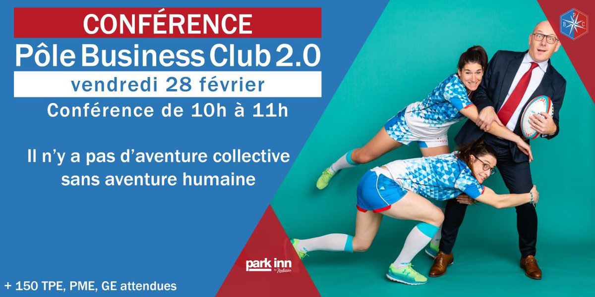 PoleBusiness's tweet photo. Conférence du Pôle Business Club 🔵🔴
Le Vendredi 28 Février, la conférence sera animée par LJA SPORTS.

Cette intervention portera sur :
"Il n'y a pas d'aventure collective sans aventure humaine".

Pour y assister :
➡️ https://t.co/Jgd5o0Jd5P

L'équipe du Pôle Business Club 🔵🔴 https://t.co/30BhDVQI6n