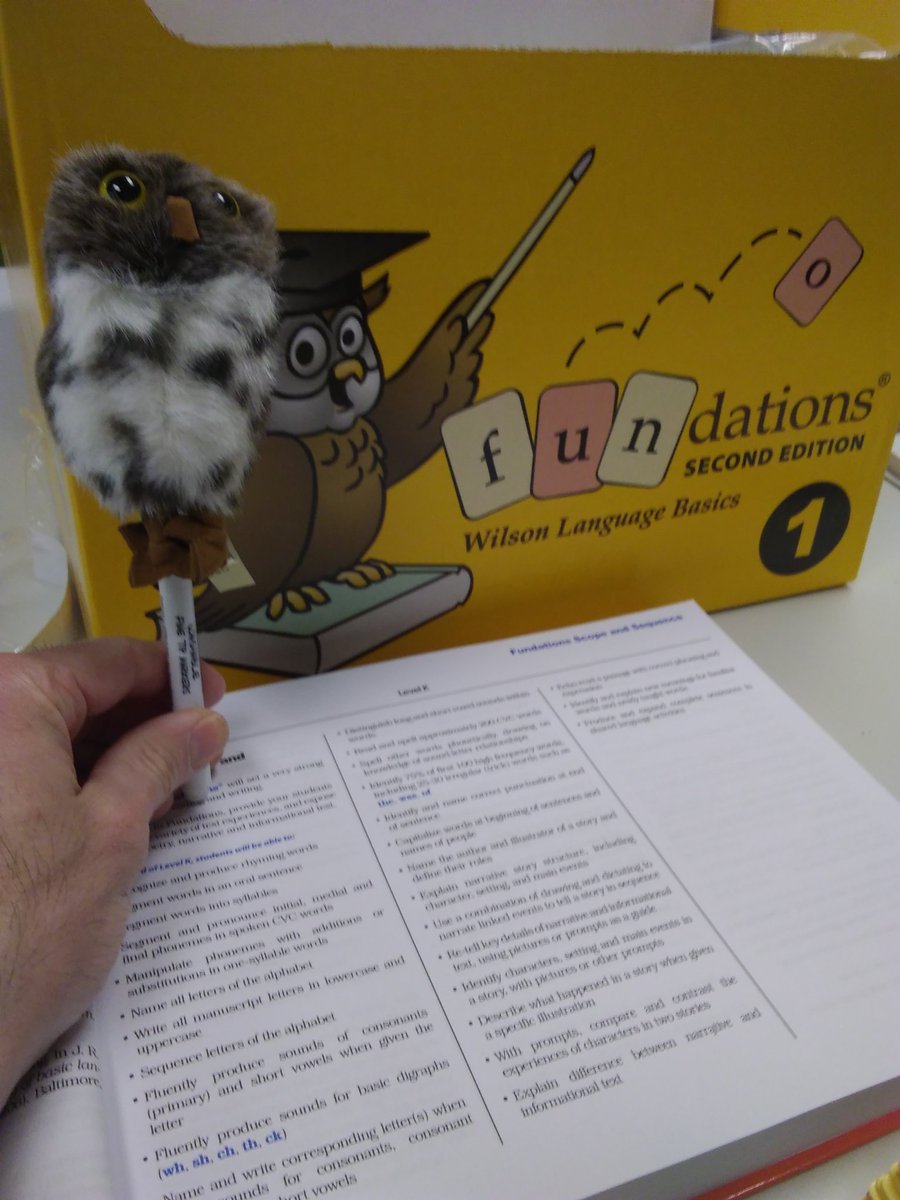 Baby Echo is excited to learn Fundations! #KomenskyMatters #D100inspires